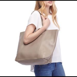 Cuyana Large Classic Leather Tote - Stone